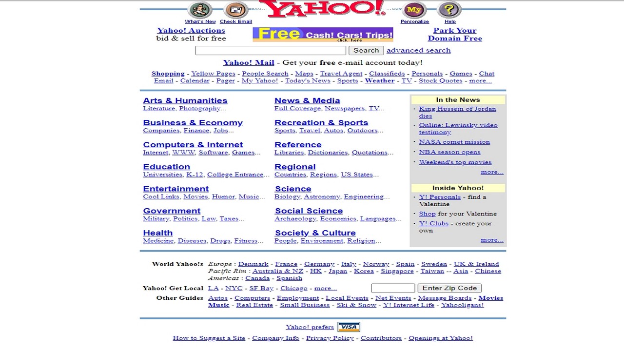 declive de Yahoo