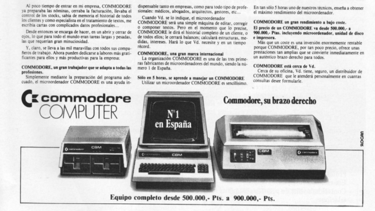informática en 1982
