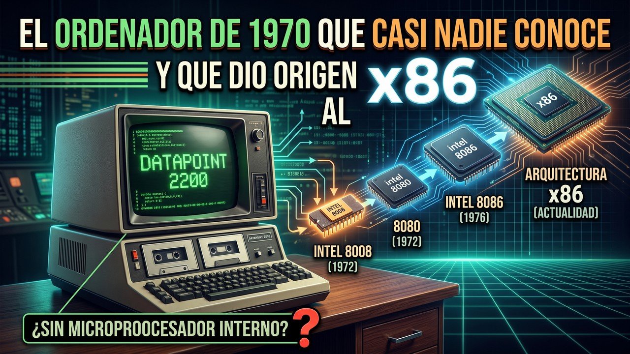 El ordenador de 1970 que casi nadie conoce y que dio origen al x86 